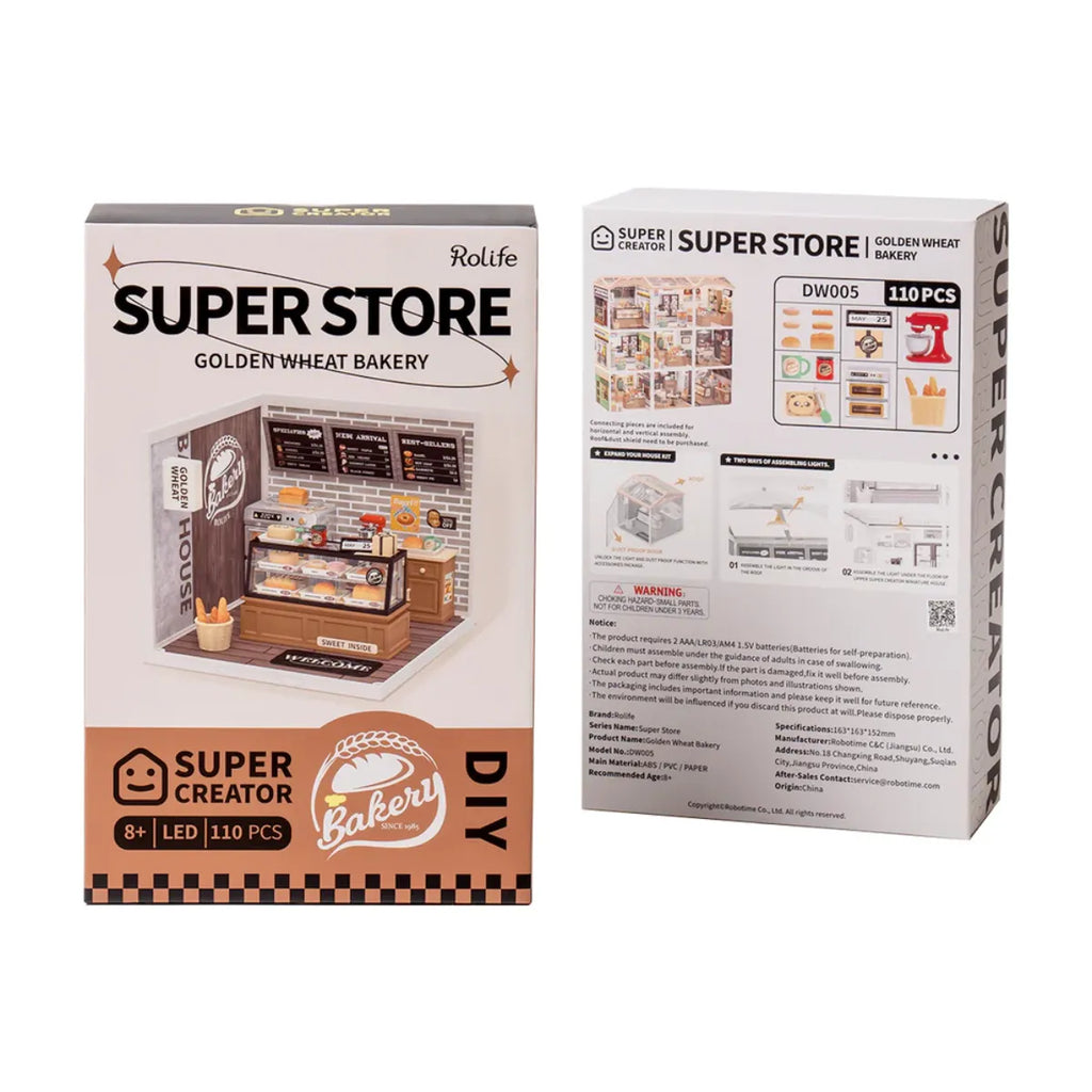 Golden Wheat Bakery DIY Miniature House Kit