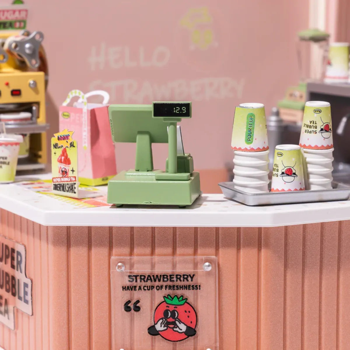 Double Joy Bubble Tea DIY Miniature House Kit