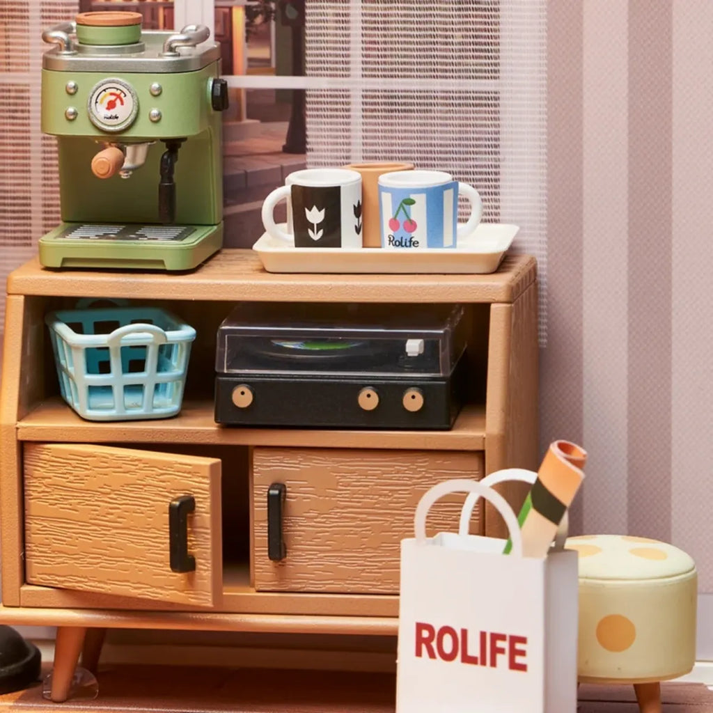 Cozy Living Lounge DIY Miniature House Kit