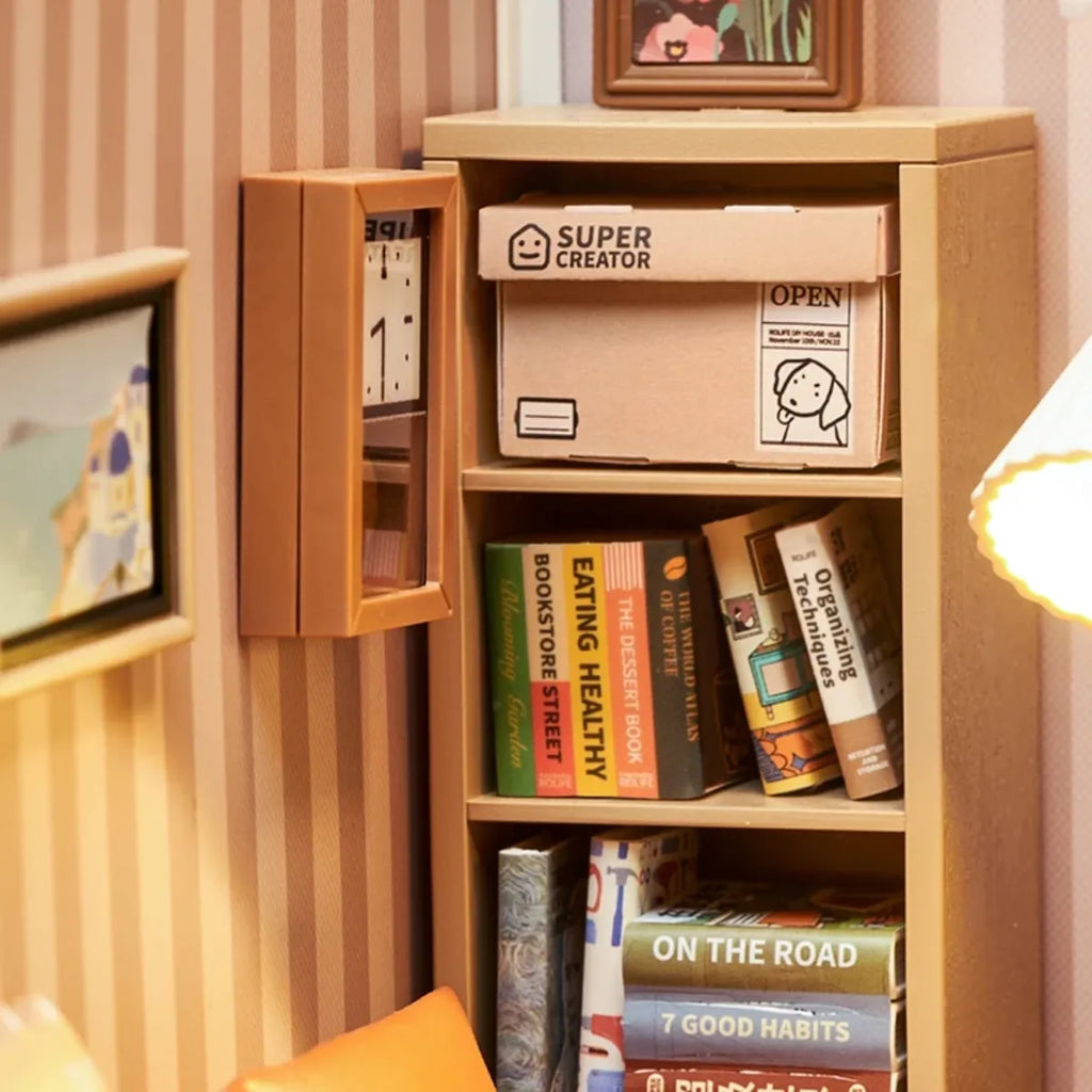 Cozy Living Lounge DIY Miniature House Kit