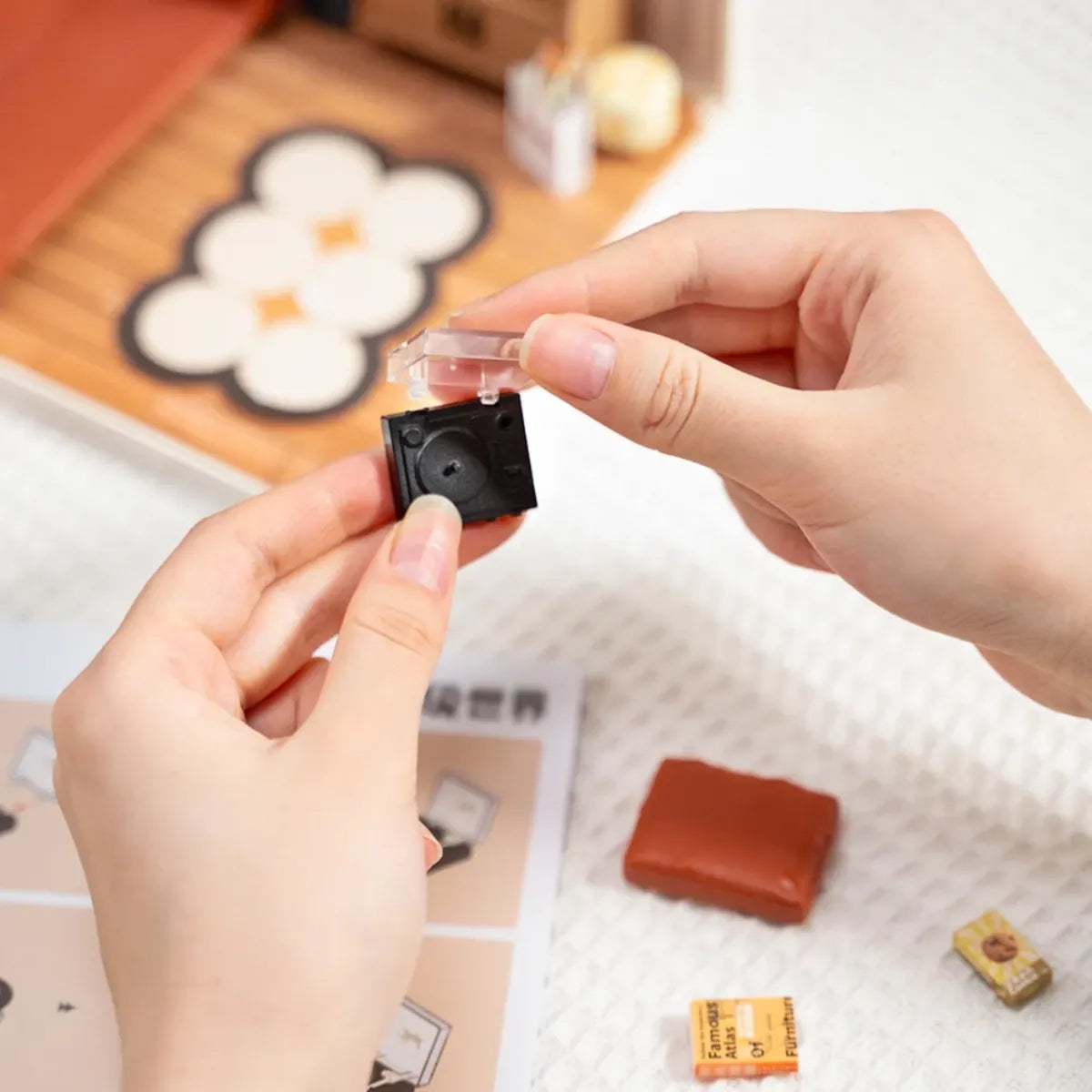 Cozy Living Lounge DIY Miniature House Kit