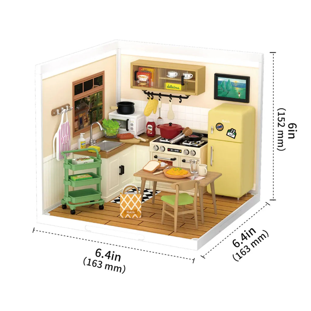 Happy Meals Kitchen DIY Miniature House Kit