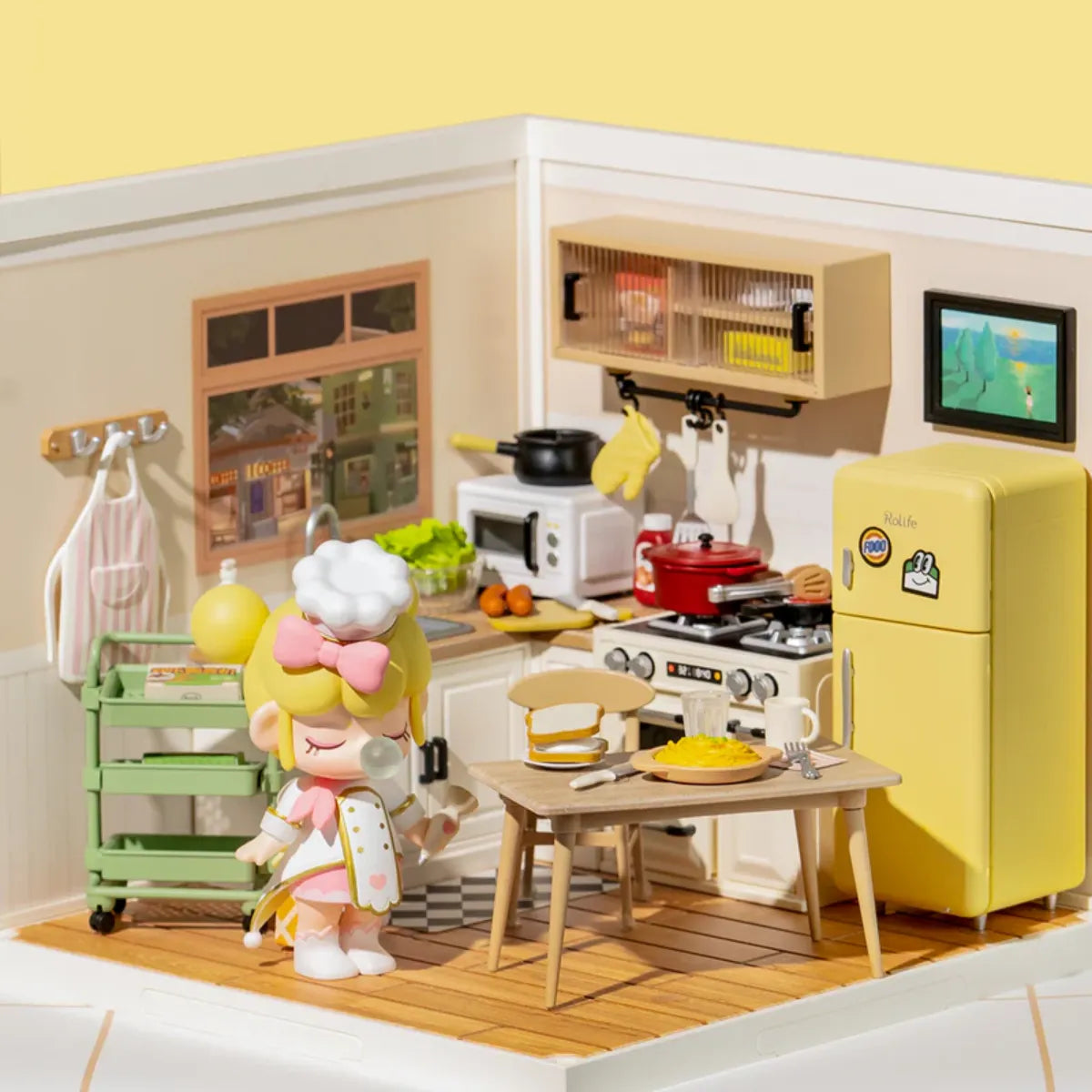 Happy Meals Kitchen DIY Miniature House Kit