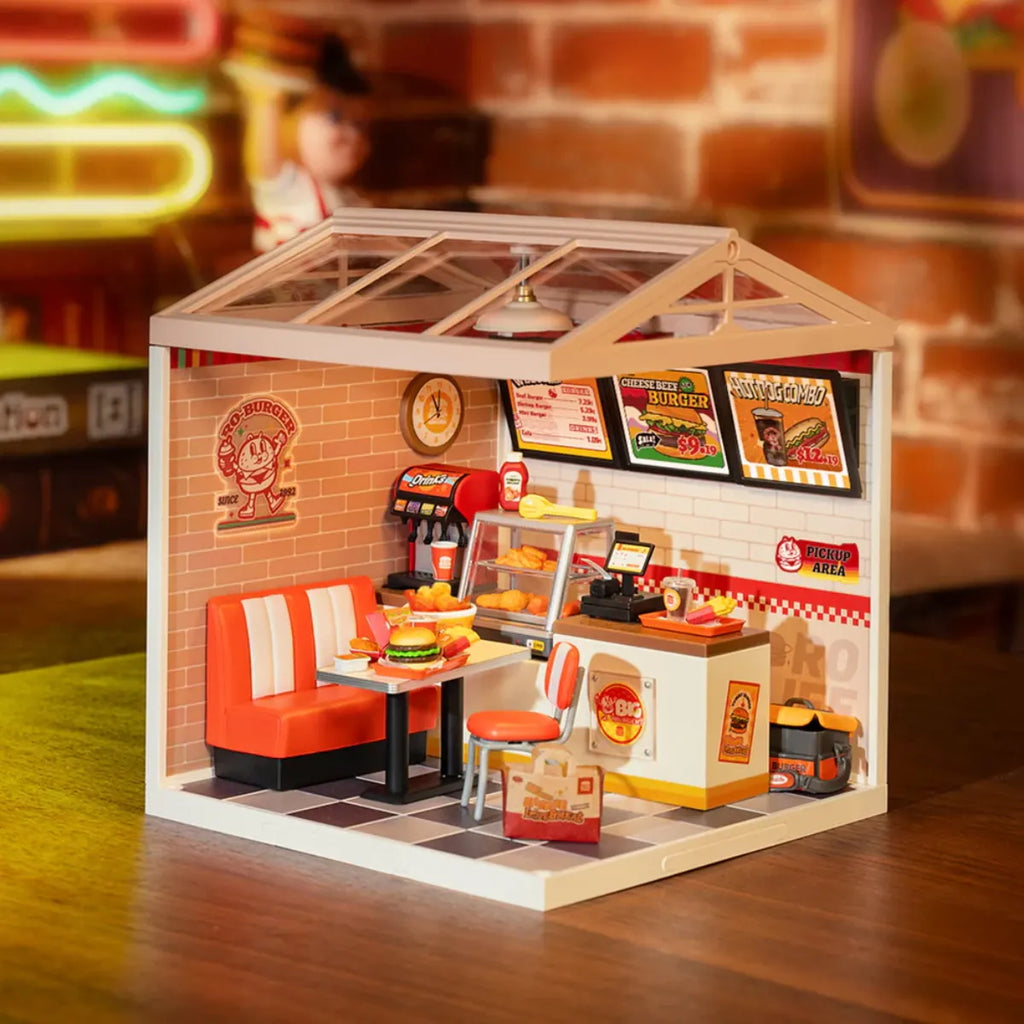 Yum Yum Burgers DIY Miniature House Kit