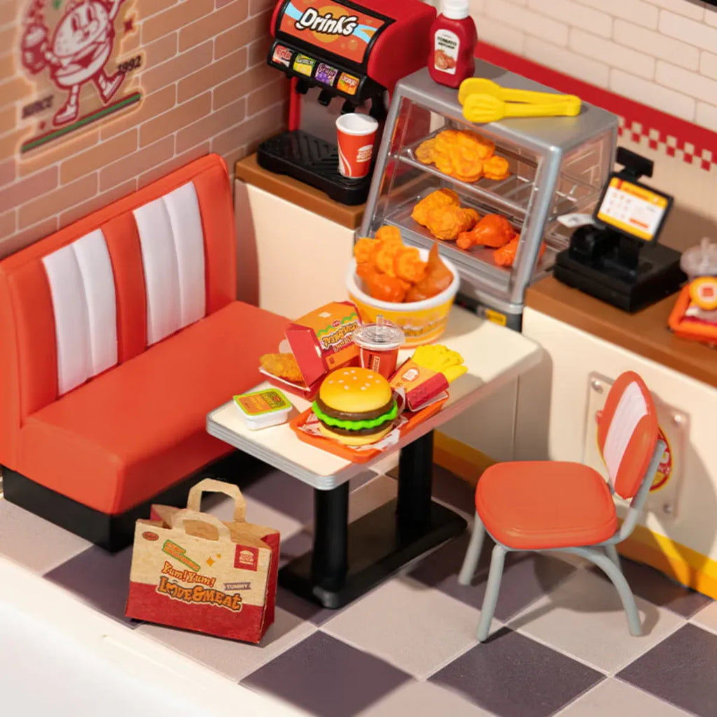 Yum Yum Burgers DIY Miniature House Kit