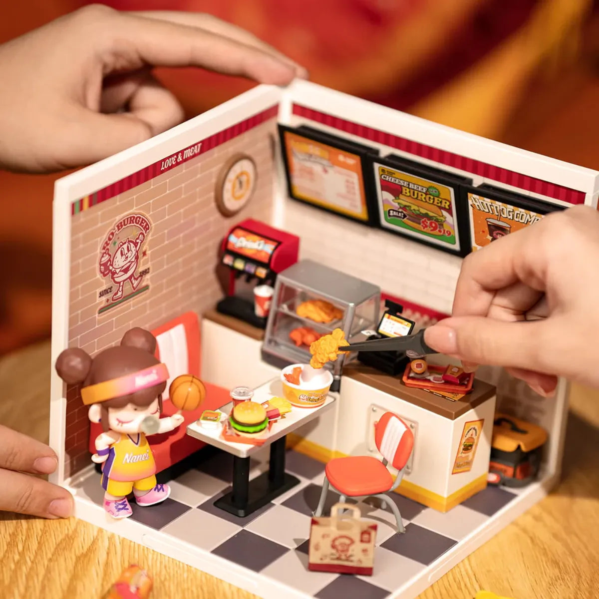 Yum Yum Burgers DIY Miniature House Kit