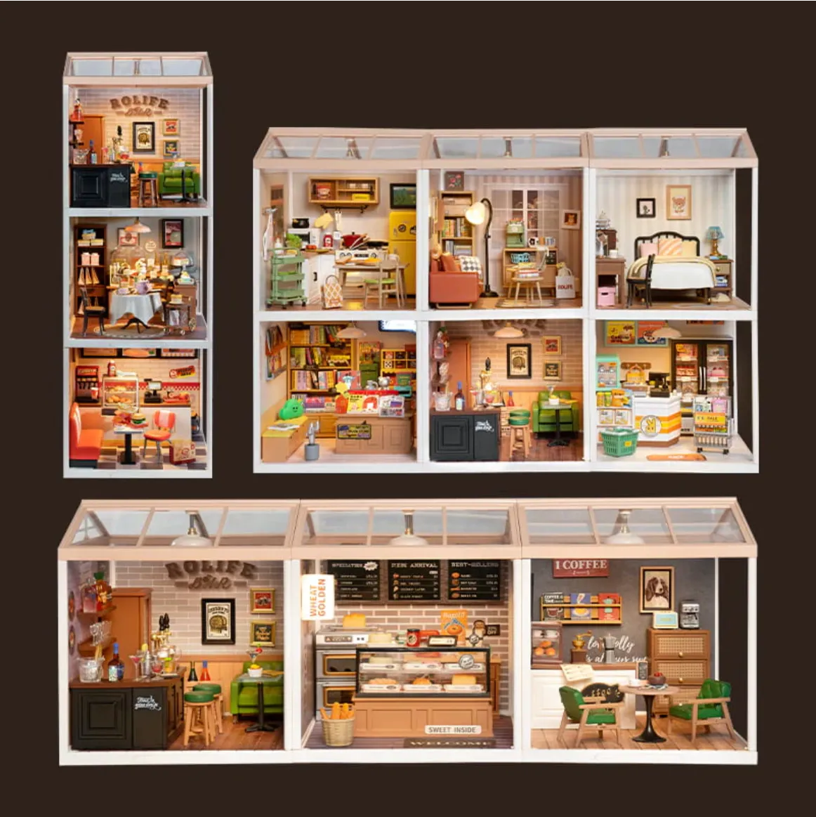 Leisurely Cheers Bar DIY Miniature House Kit