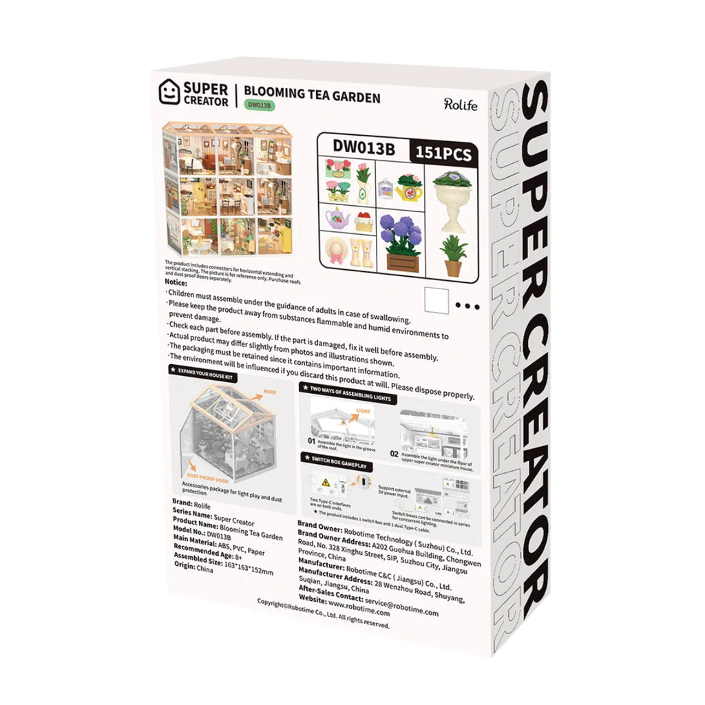 Blooming Tea Garden DIY Miniature House Kit