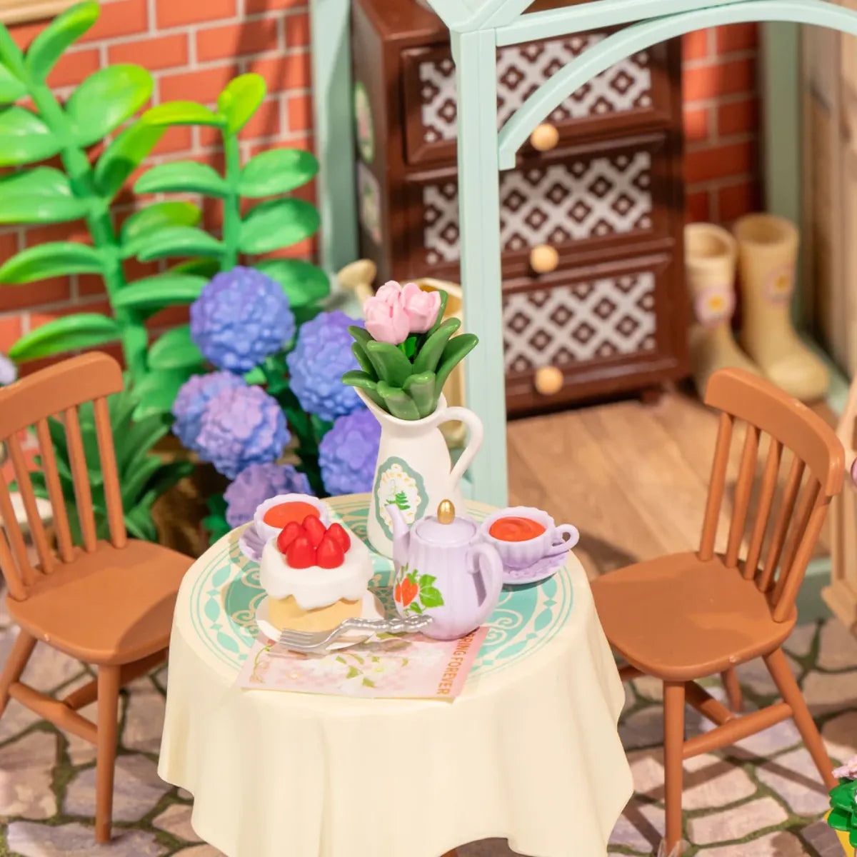 Blooming Tea Garden DIY Miniature House Kit