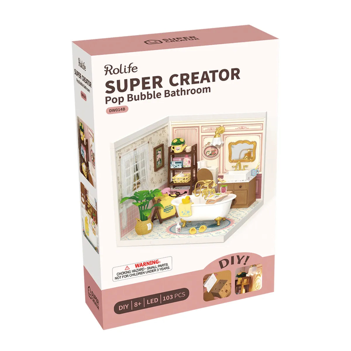 Pop Bubble Bathroom DIY Miniature House Kit