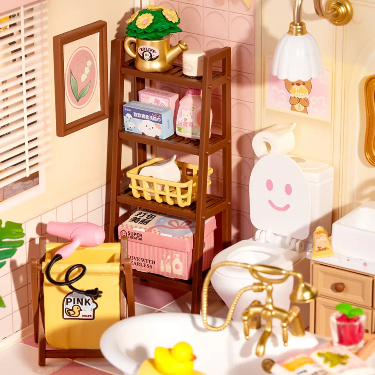 Pop Bubble Bathroom DIY Miniature House Kit