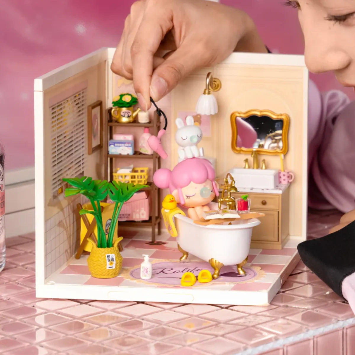 Pop Bubble Bathroom DIY Miniature House Kit