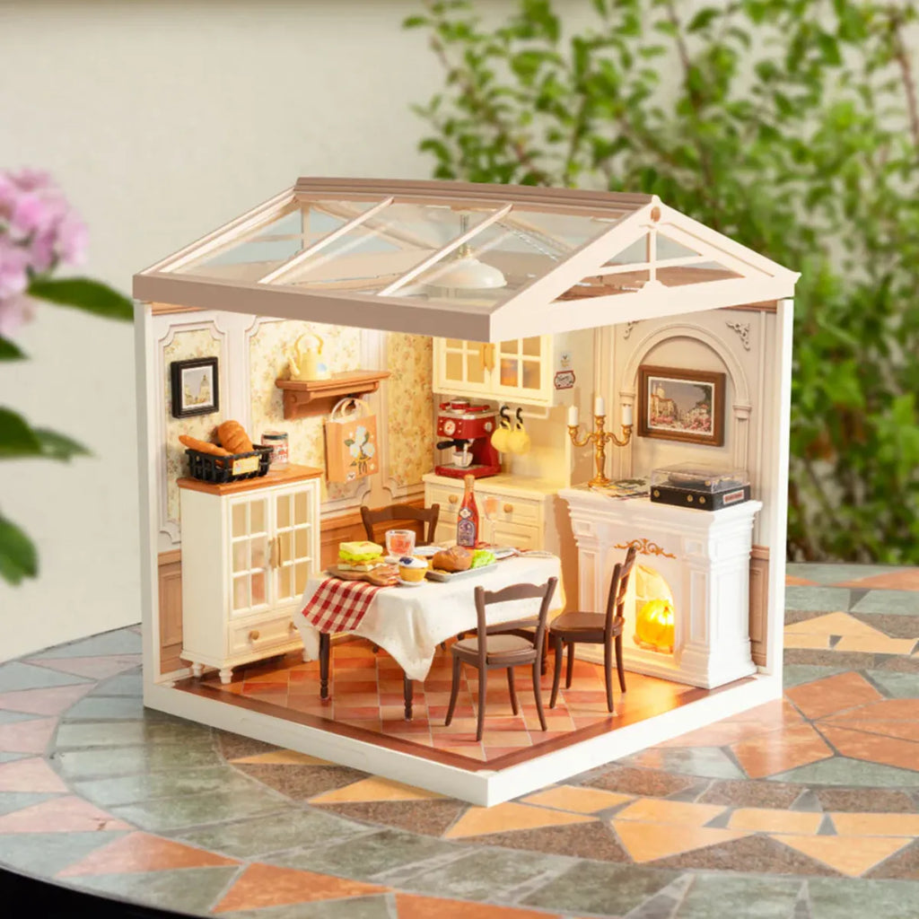 Warm Dining Room DIY Miniature House Kit
