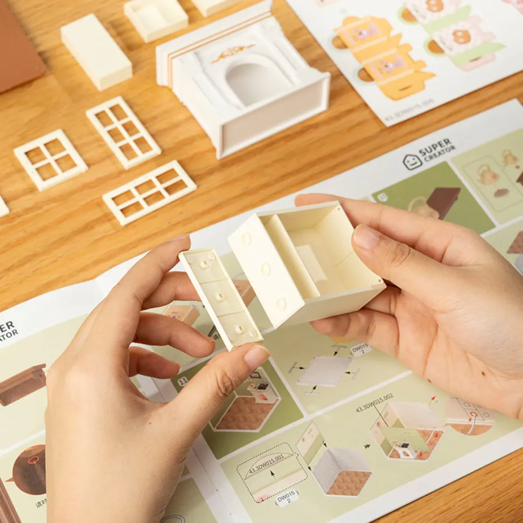 Warm Dining Room DIY Miniature House Kit