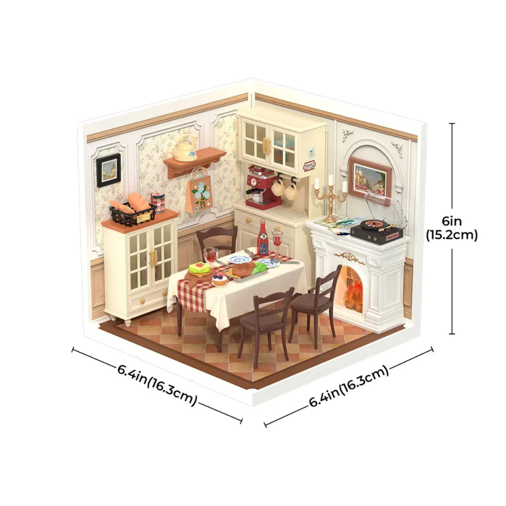 Warm Dining Room DIY Miniature House Kit