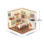 Warm Dining Room DIY Miniature House Kit