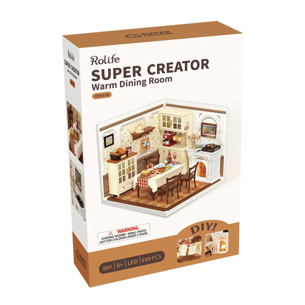 Warm Dining Room DIY Miniature House Kit
