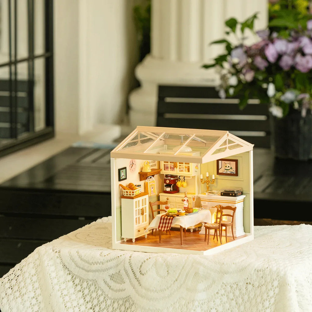 Warm Dining Room DIY Miniature House Kit