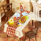Warm Dining Room DIY Miniature House Kit