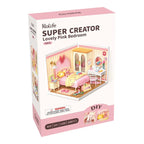 Lovely Pink Bedroom DIY Miniature House Kit