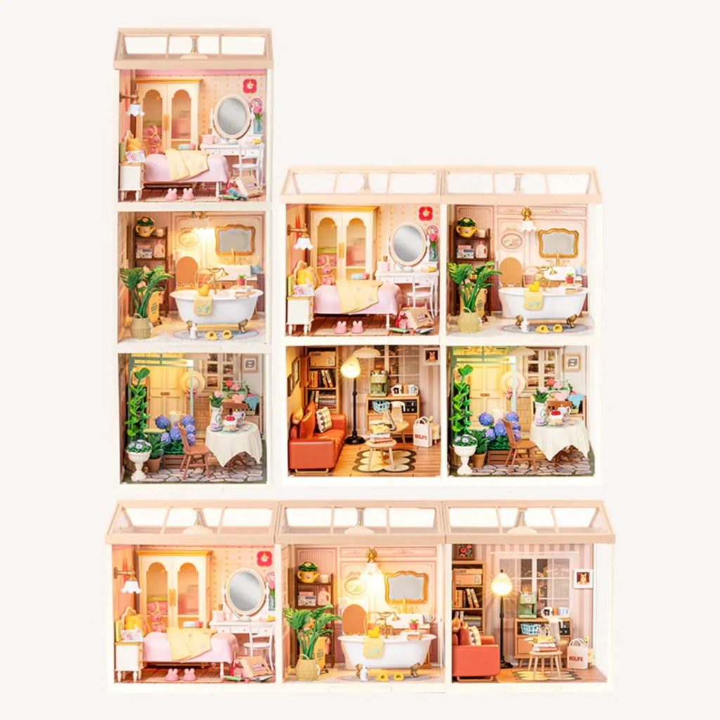 Lovely Pink Bedroom DIY Miniature House Kit