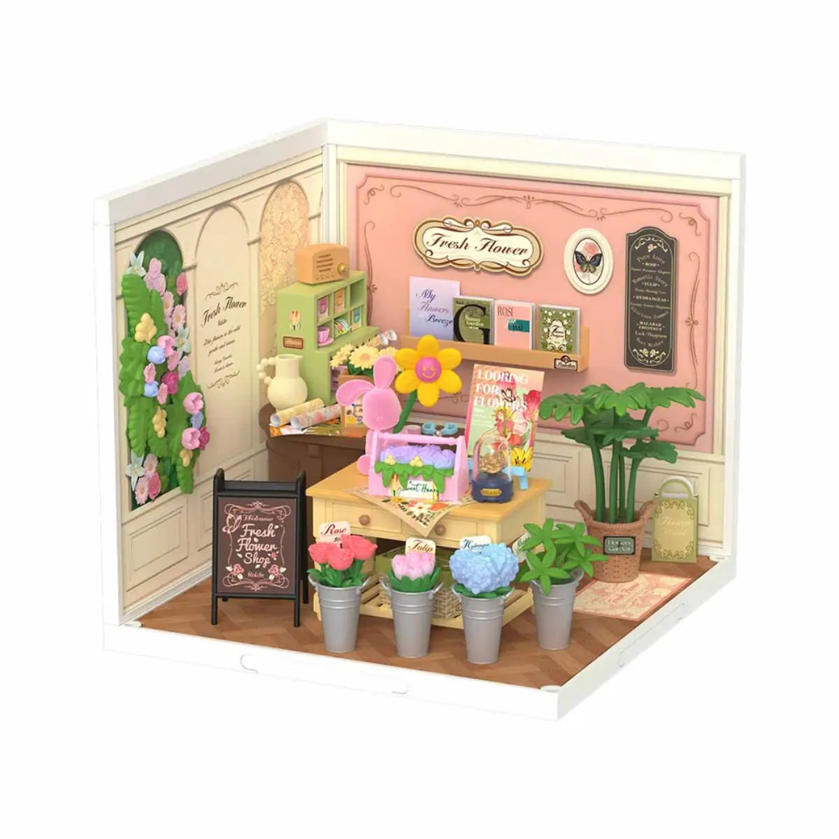 Fresh Flower Shop DIY Miniature House Kit