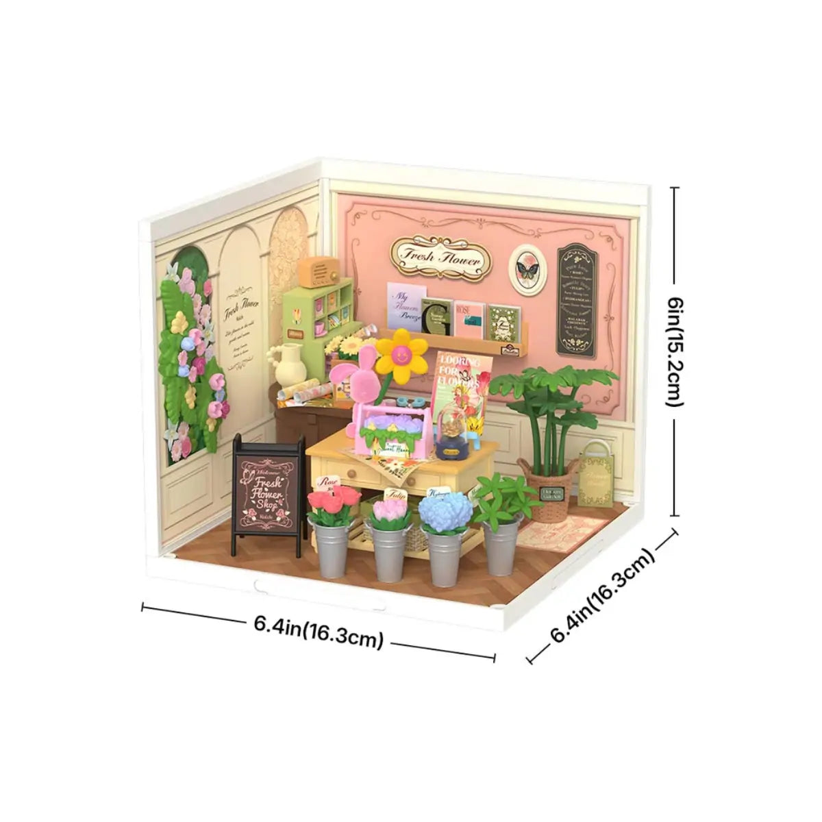 Fresh Flower Shop DIY Miniature House Kit