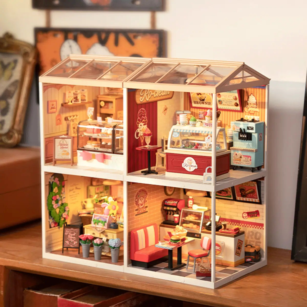 Flavorful Ice Cream DIY Miniature House Kit