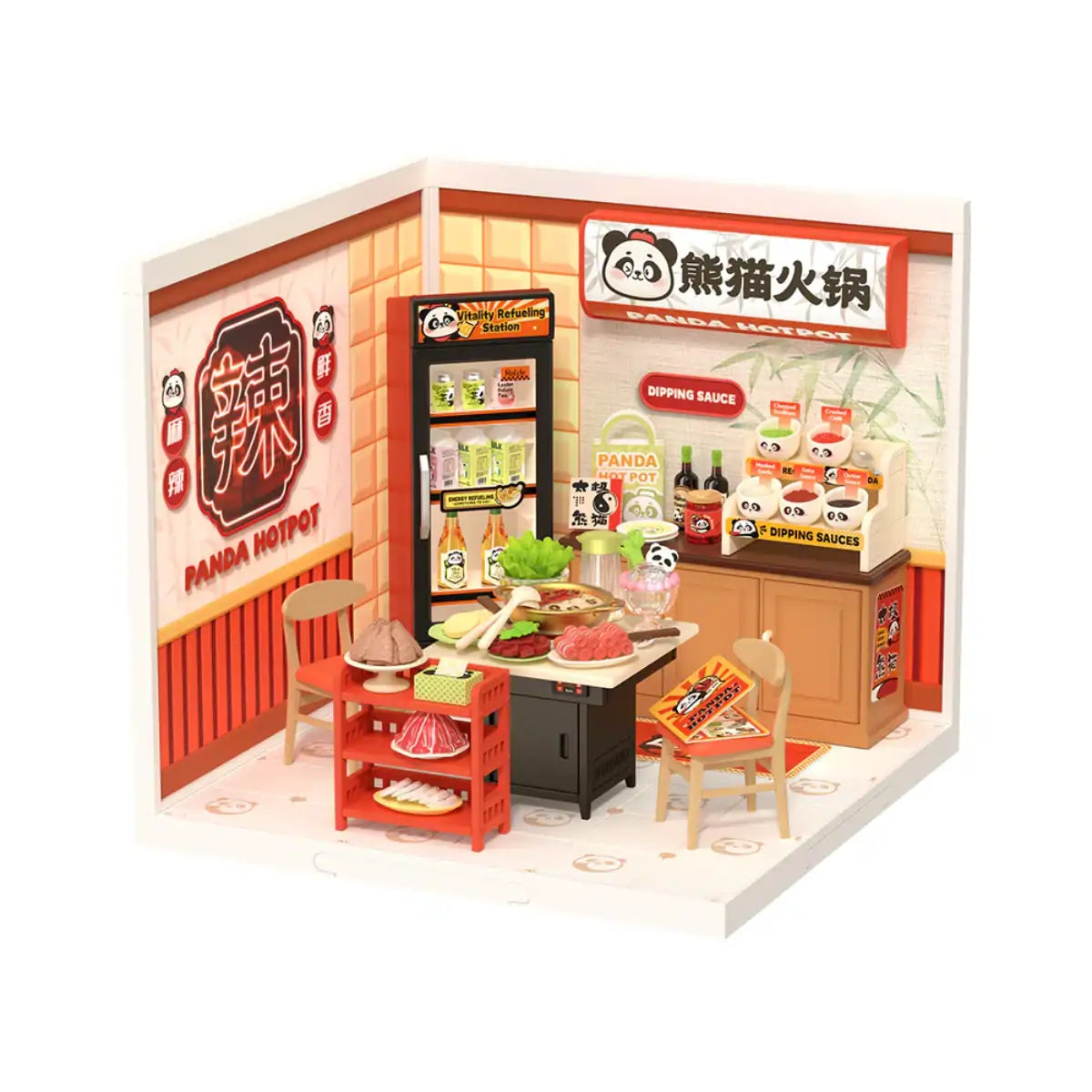 Panda Hot Pot DIY Miniature House Kit