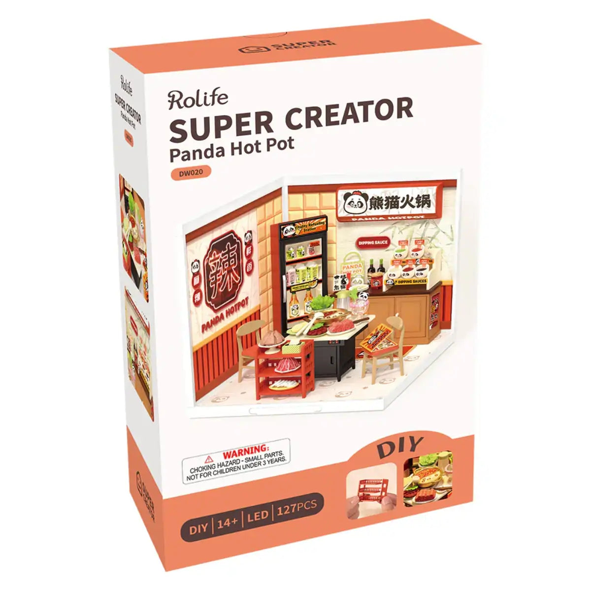 Panda Hot Pot DIY Miniature House Kit