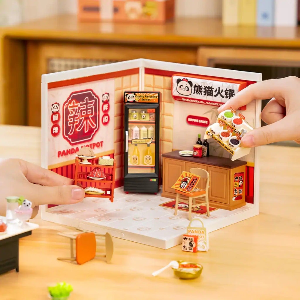 Panda Hot Pot DIY Miniature House Kit