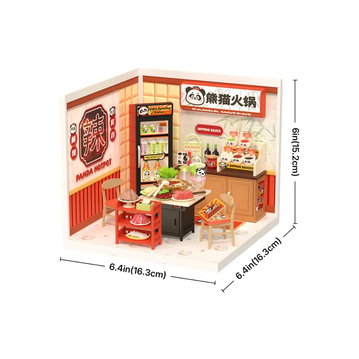 Panda Hot Pot DIY Miniature House Kit