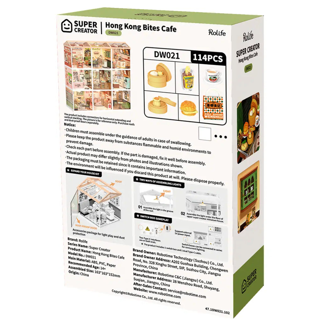 Hong Kong Bites Cafe DIY Miniature House Kit