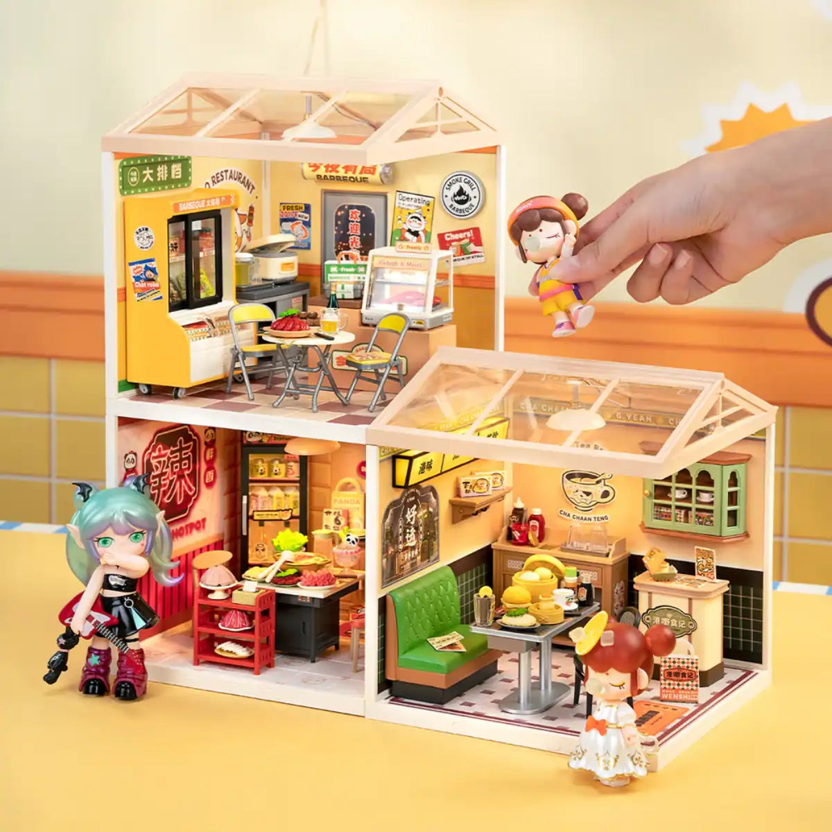 Night Out Food Stall DIY Miniature House Kit