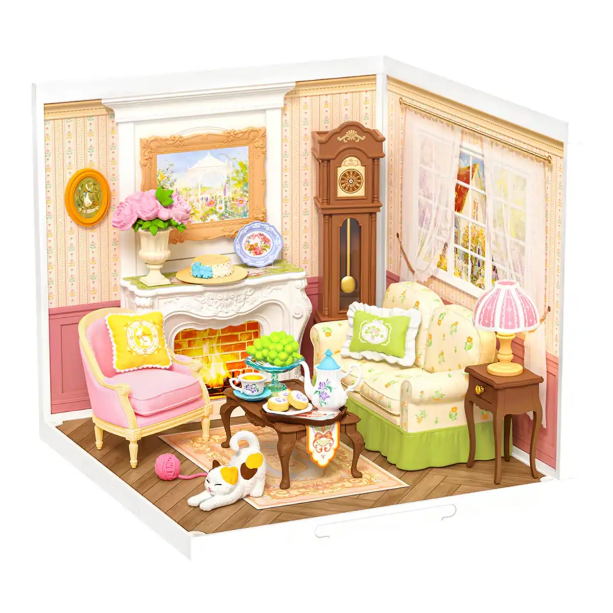 Holiday Tea Time DIY Miniature House Kit