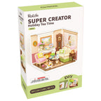 Holiday Tea Time DIY Miniature House Kit