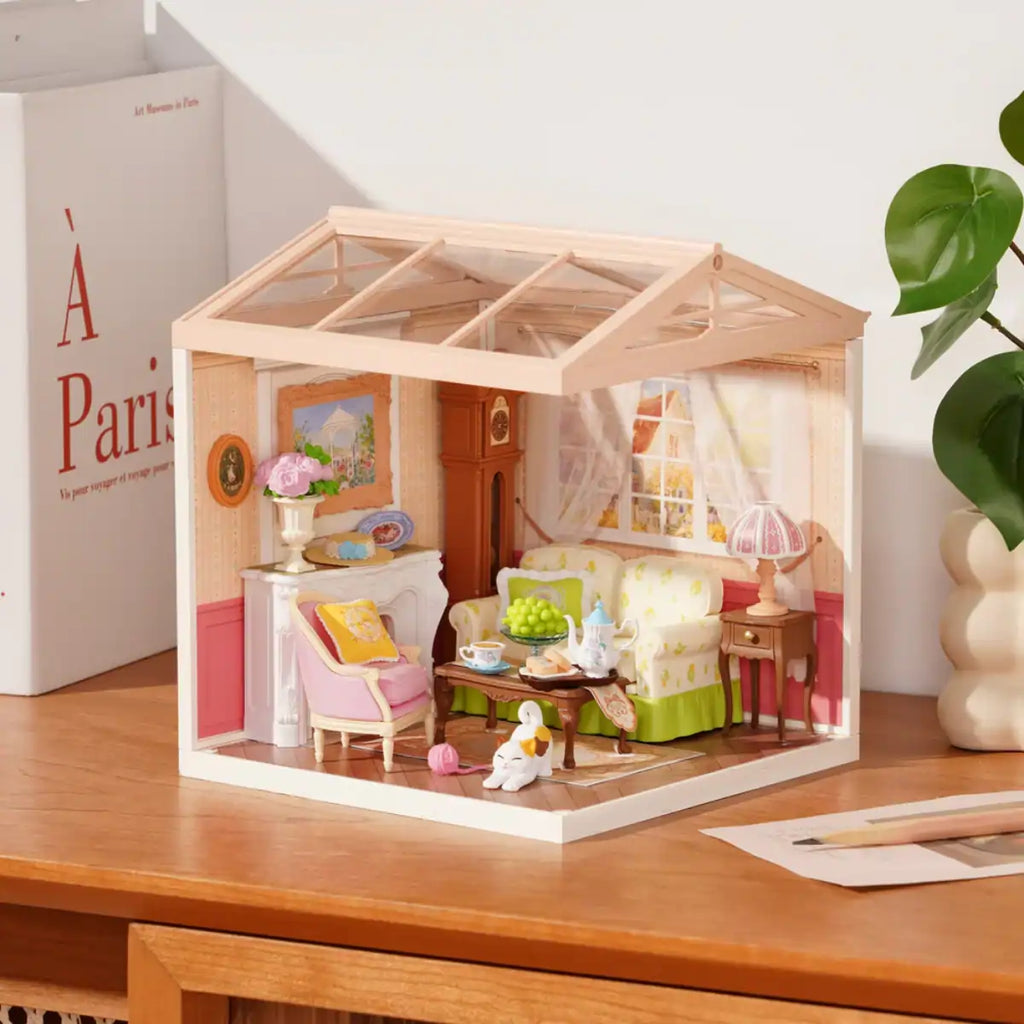 Holiday Tea Time DIY Miniature House Kit