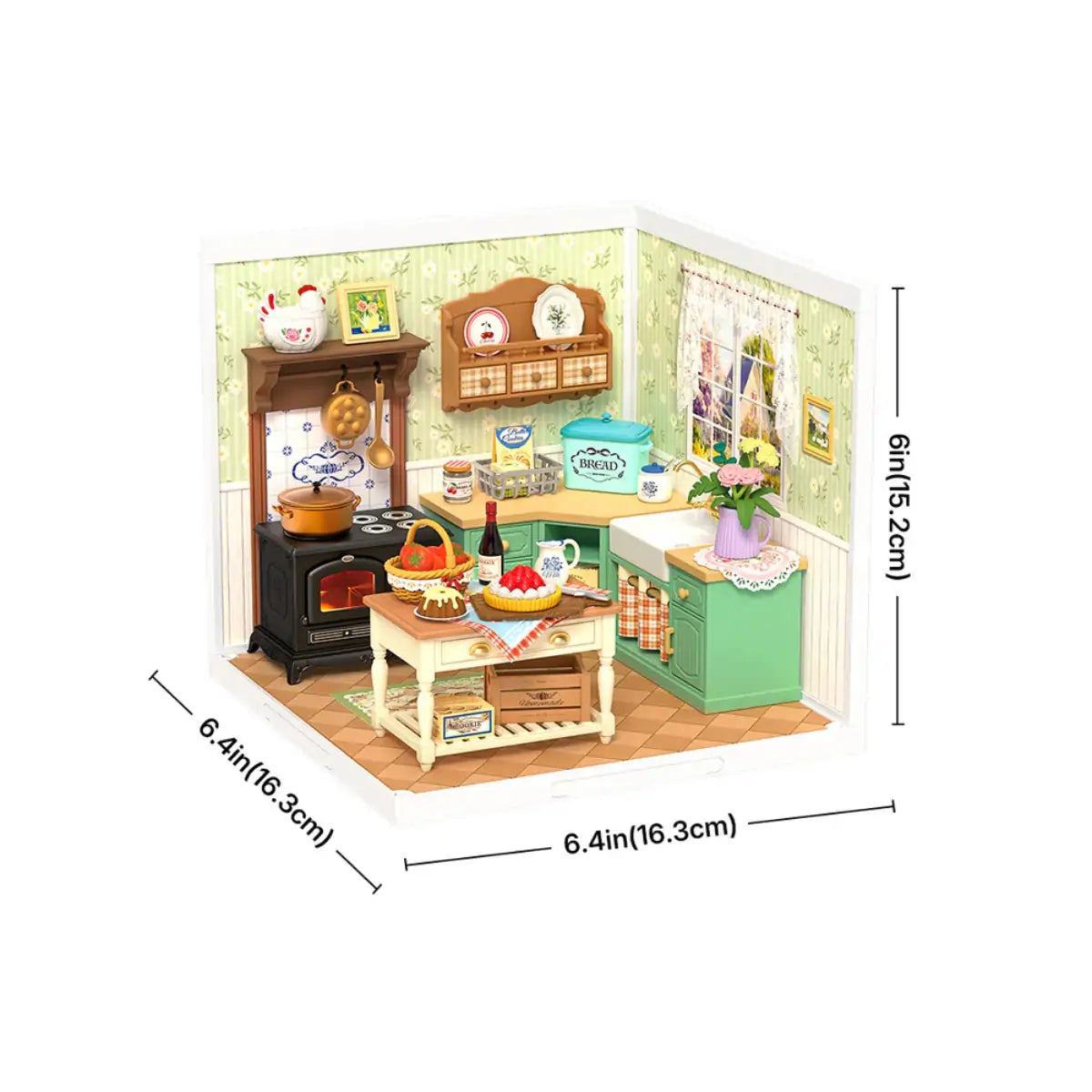 Farmhouse Kitchen DIY Miniature House Kit