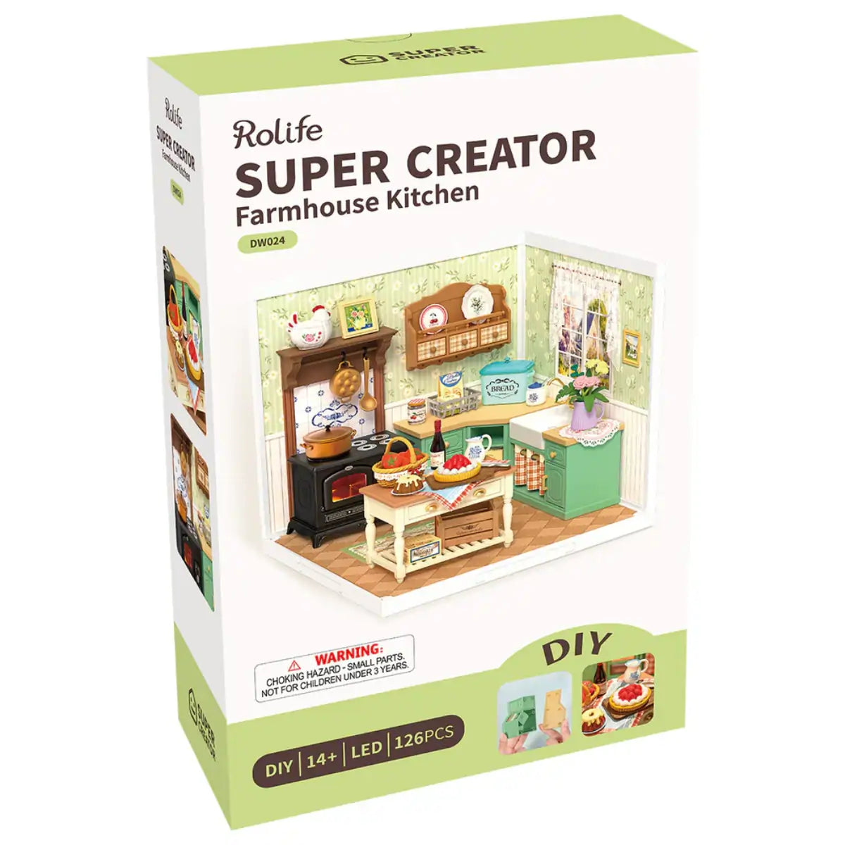 Farmhouse Kitchen DIY Miniature House Kit