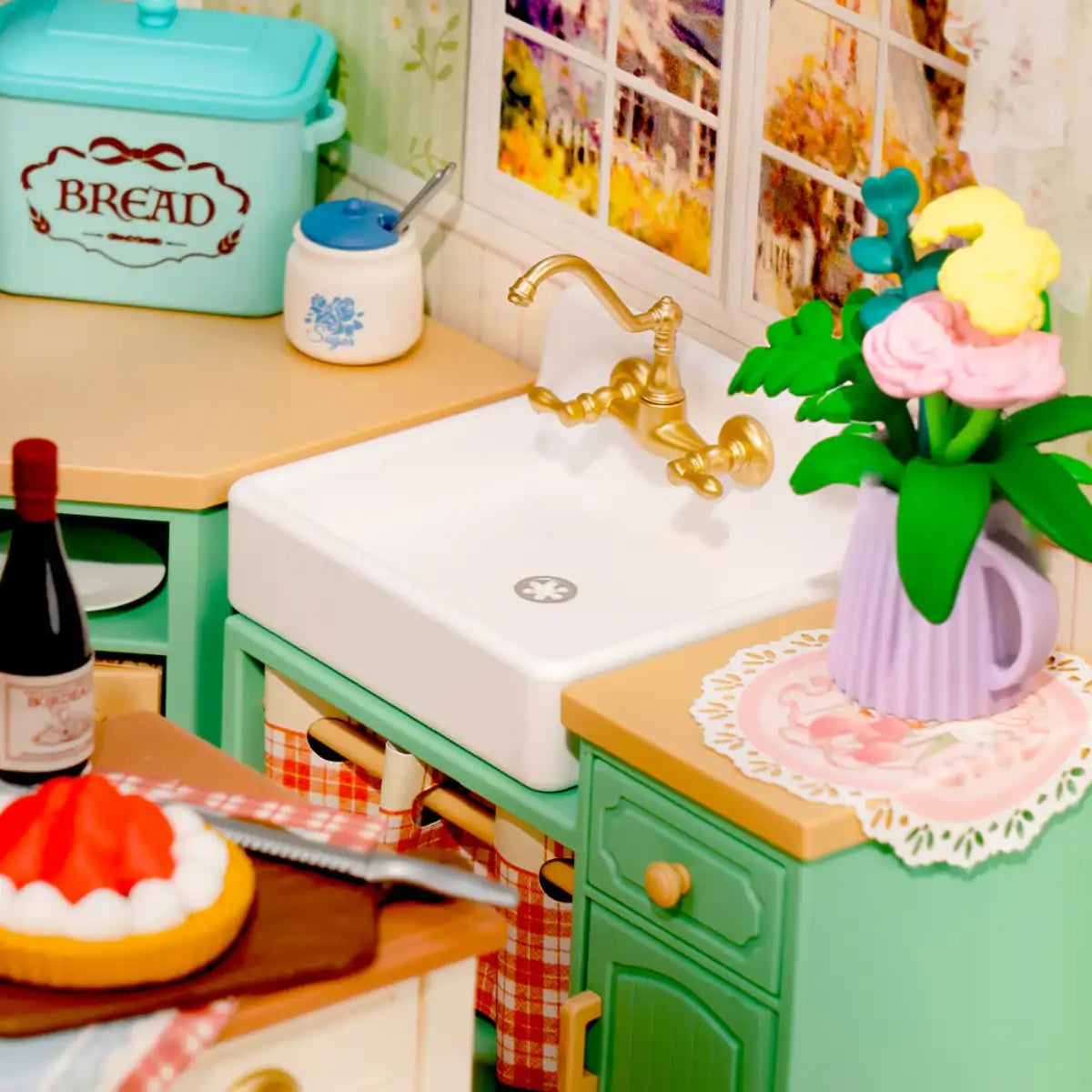 Farmhouse Kitchen DIY Miniature House Kit