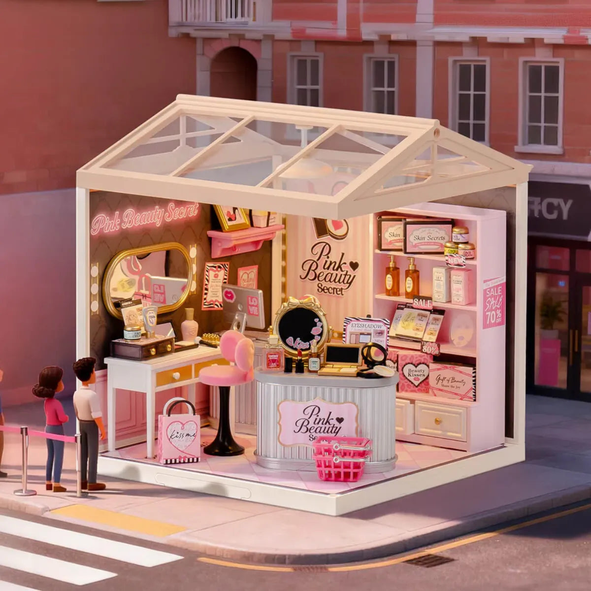 Pink Beauty Secret DIY Miniature House Kit