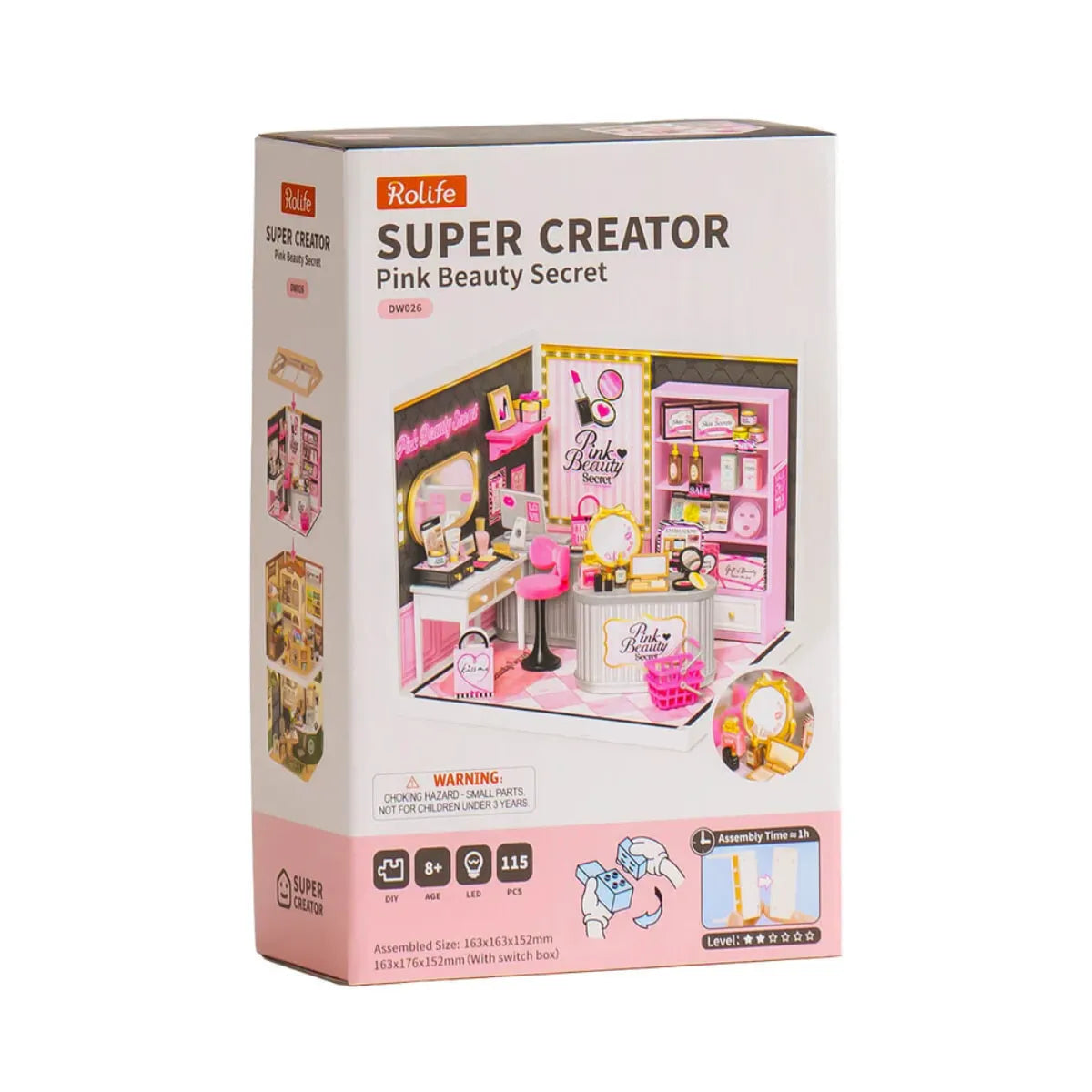 Pink Beauty Secret DIY Miniature House Kit