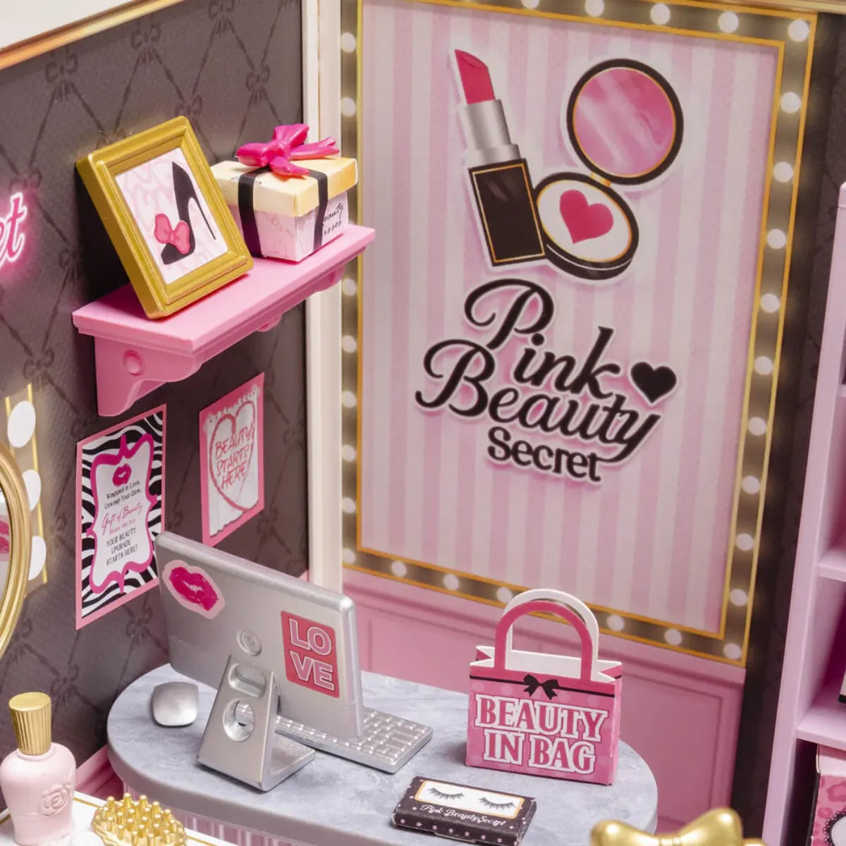 Pink Beauty Secret DIY Miniature House Kit