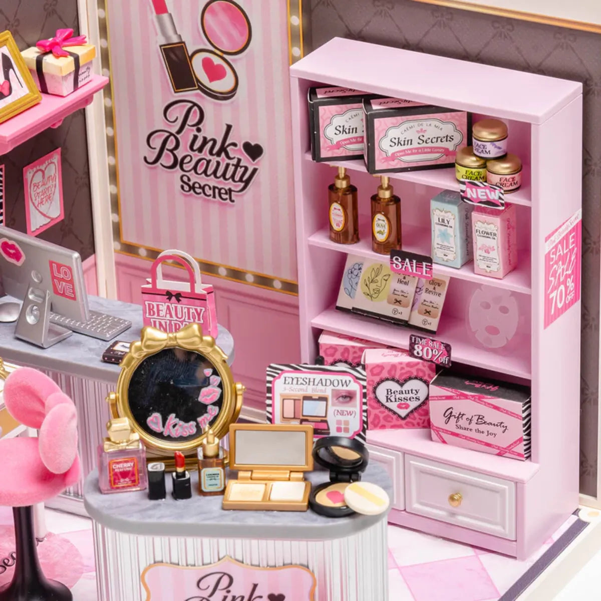 Pink Beauty Secret DIY Miniature House Kit
