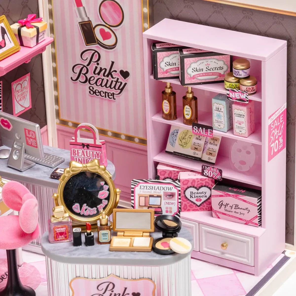 Pink Beauty Secret DIY Miniature House Kit