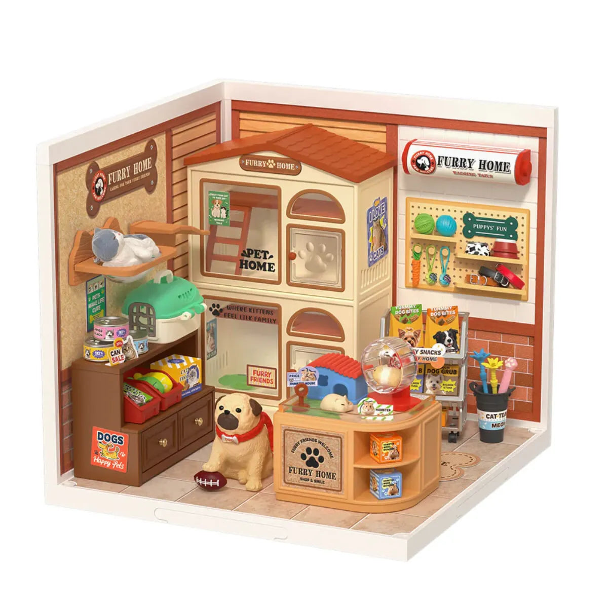 Furry Friends' Home DIY Miniature House Kit
