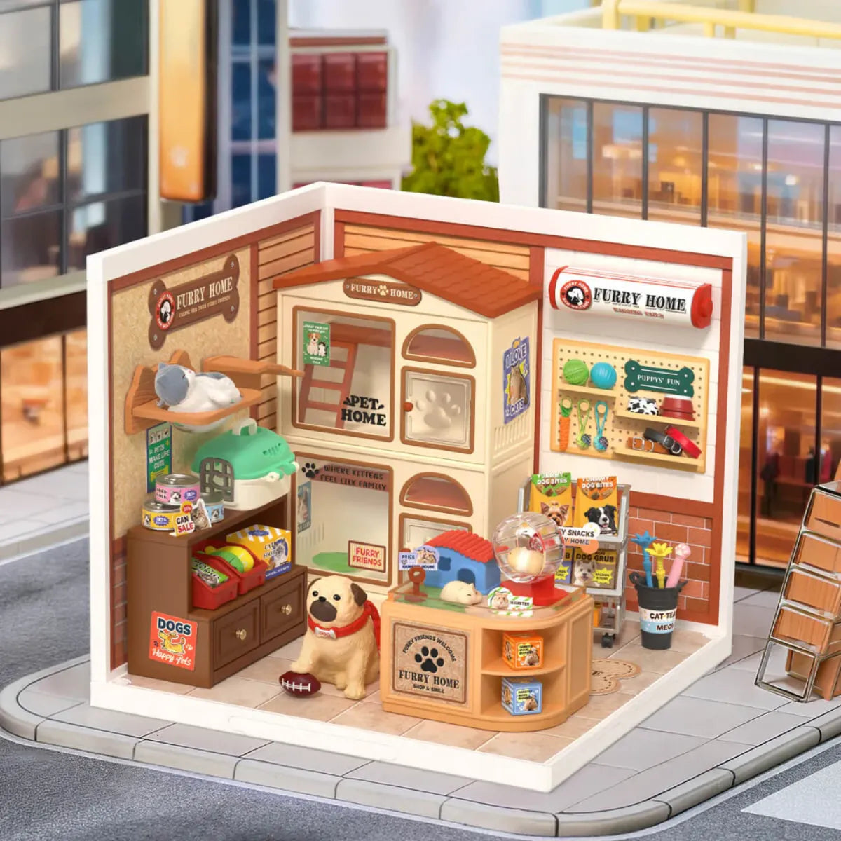 Furry Friends' Home DIY Miniature House Kit