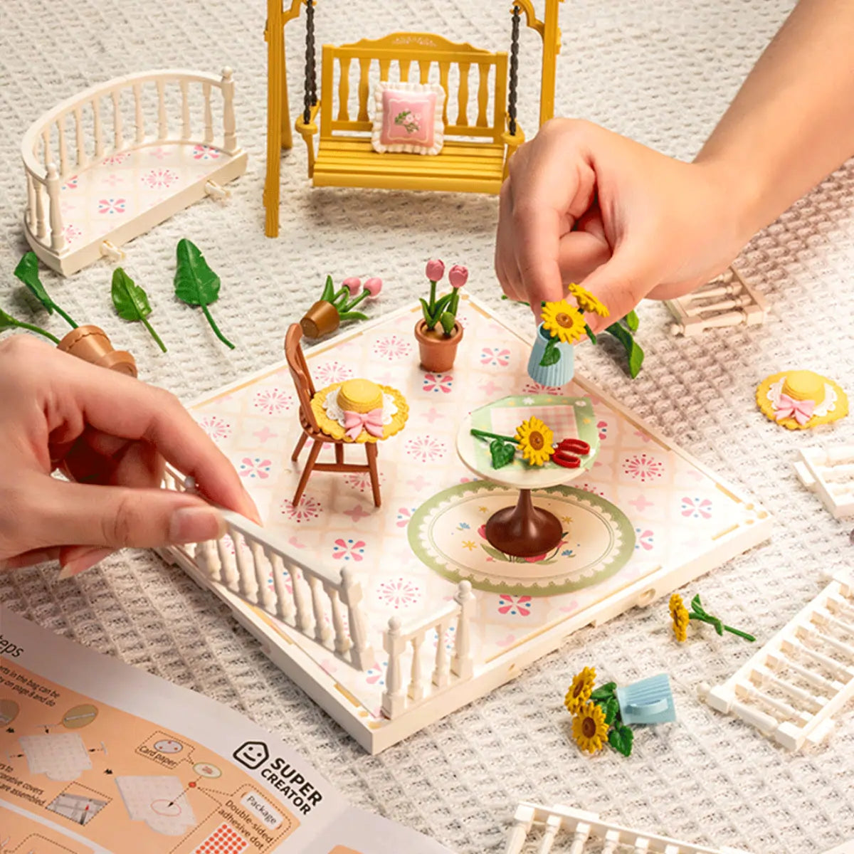 Sunny Break Terrace DIY Miniature House Kit