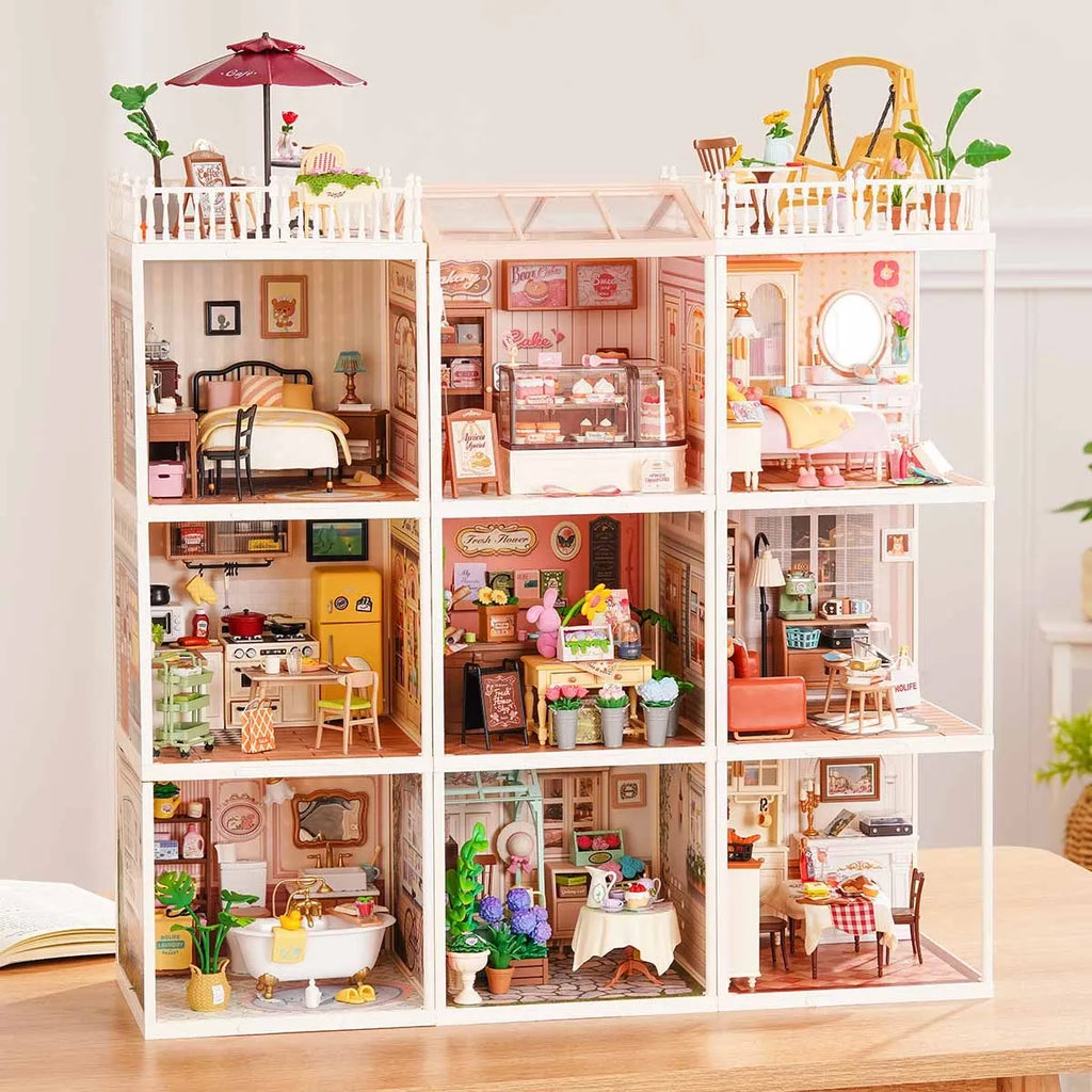 Chic Cafe Terrace DIY Miniature House Kit