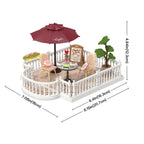 Chic Cafe Terrace DIY Miniature House Kit